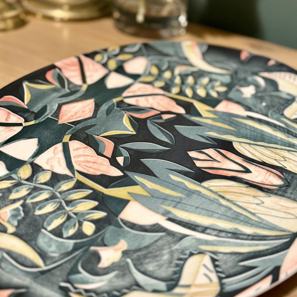 Opalhouse Botanical Floral Platter Large Decorative Serving Plate Target