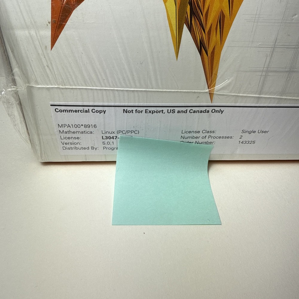 NEW Mathematica 5 Commercial Sealed READ 2003