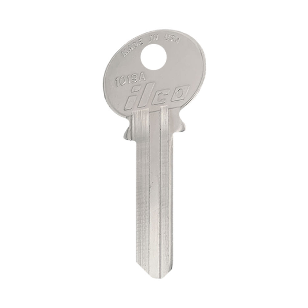 1019A 6-Pin Key Blank – Nickel