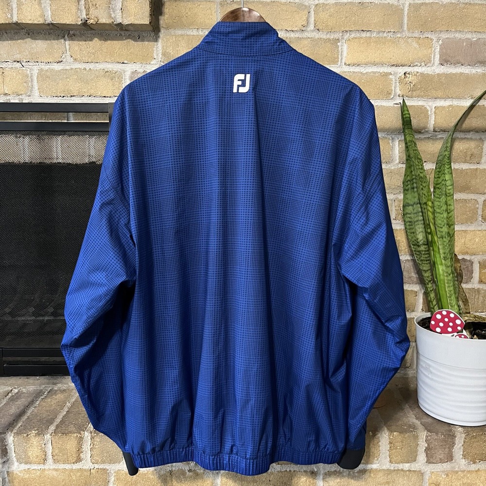 Dryjoys Footjoy Men’s Blue 1/2 Zip Pullover Jacket Size Large