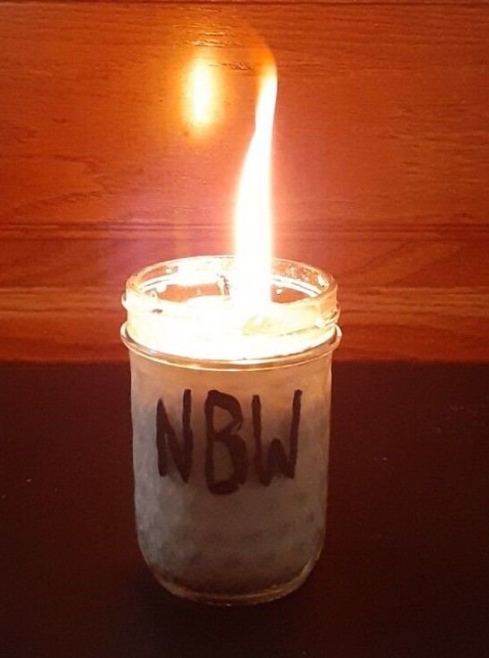 Gray Witch Black Cat Hocus Pocus Real Magick Candle
