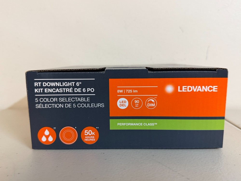 6X Sylvania Ledvance 6" Rt Downlight Kit 62868 Dimmable 5 Color Selectable