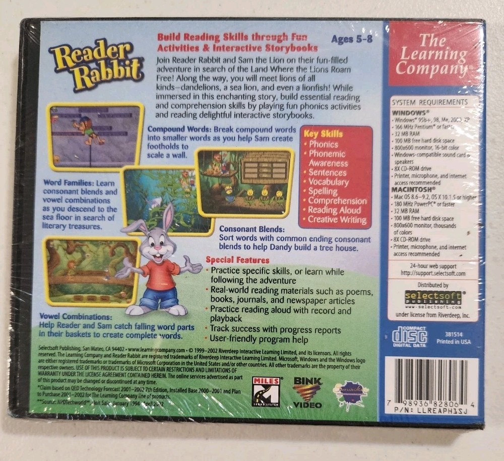 Reader Rabbit Learn to Read with Phonics 1st & 2nd Grade (Microsoft Windows/Mac)