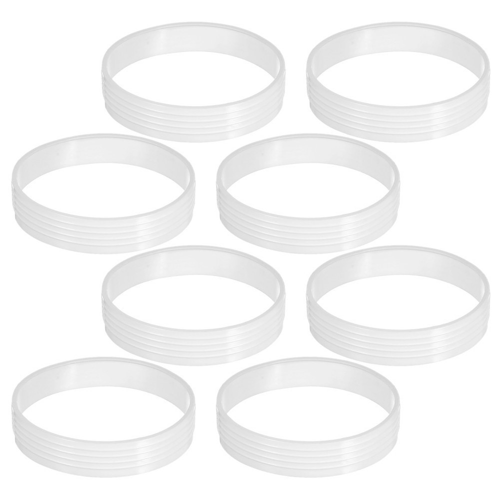 8pcs Putting Ring - White Plastic Golf Practice Hole Rings - Putting Cup Covers