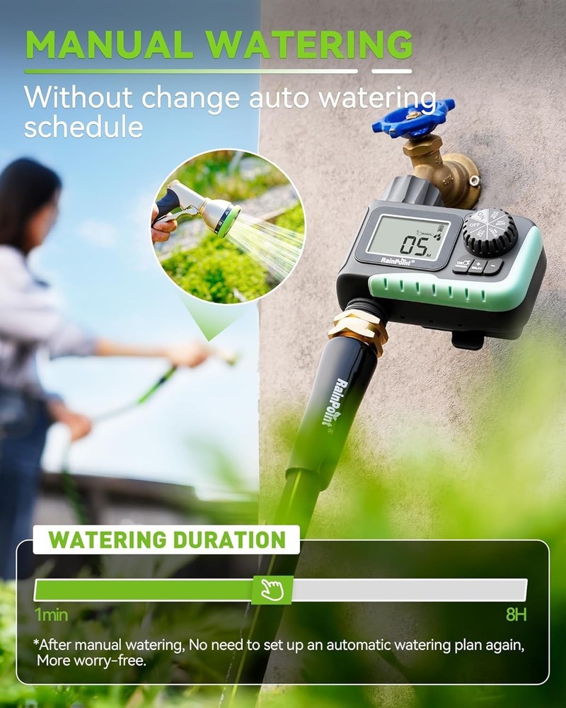 Automatic Water Timer for Garden Hose - Easy Set Up & Multi-Use With LCD Display