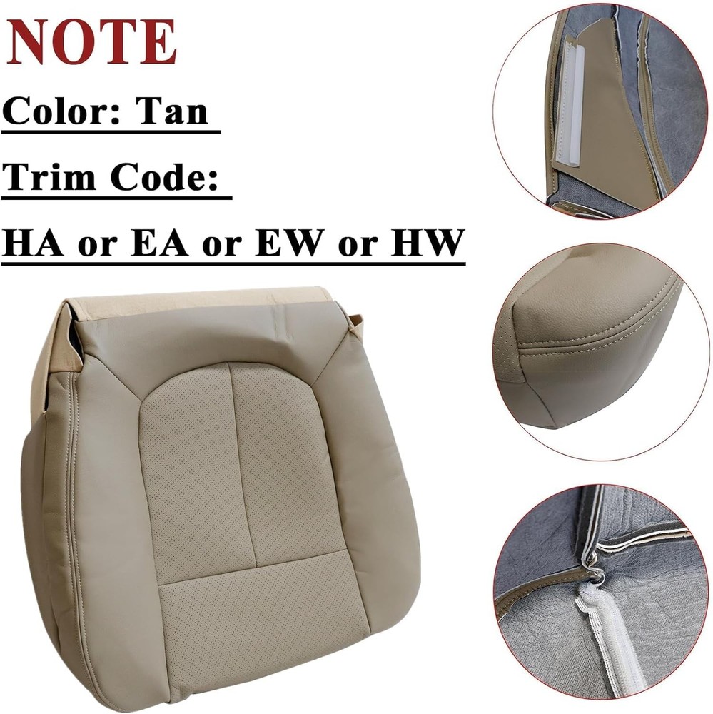 Front Driver and Passenger Side Bottom and Top Lean Back Replacement Perforated