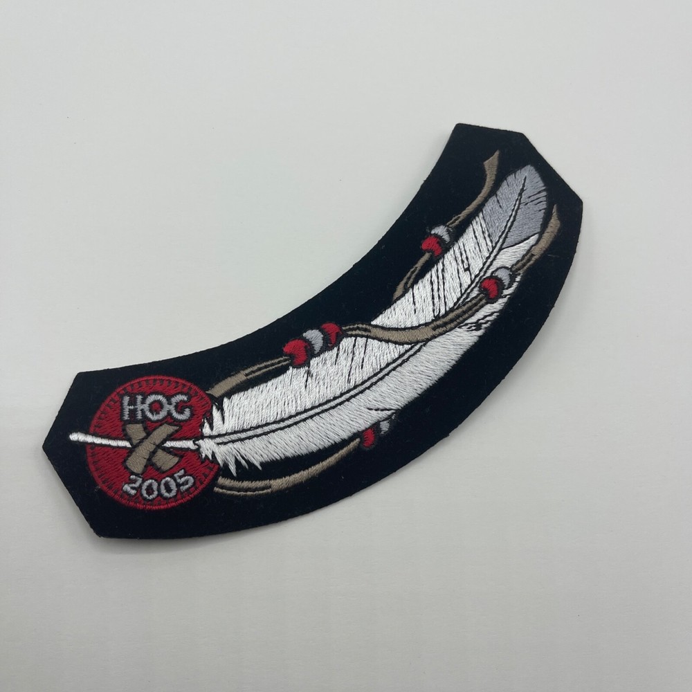 Harley Davidson 2005 Owner's Group HOG Chapter Patch Feather & Beads