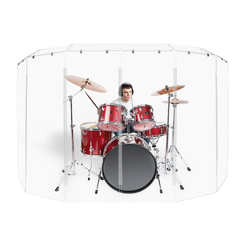 Drum Shield DS7D L 6 Section Drum Shield Acrylic Drum Panels