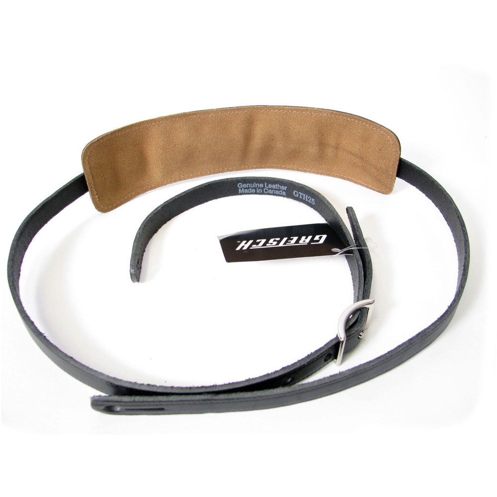 Gretsch Vintage Style Leather Guitar Strap - Black