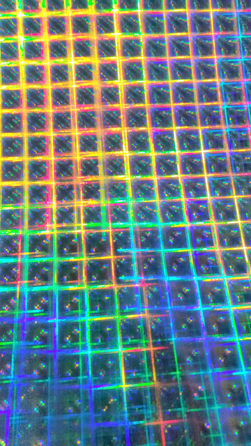 Silver Plaid Pattern Holographic Diffractive Sign Plotter Vinyl Film