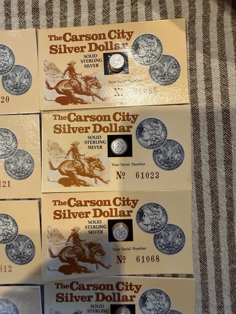 Miniature CC Silver Dollars Sterling Silver 30 Sets