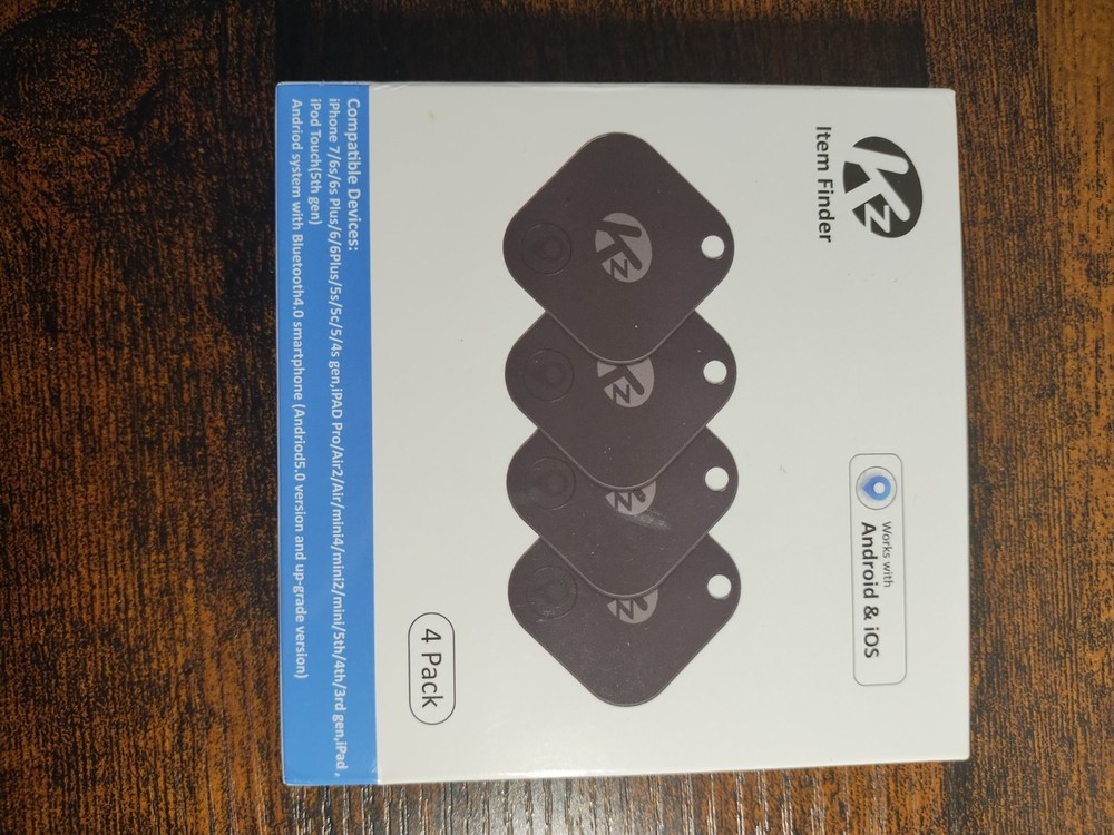 KZO item finder 4 pack. Works with Android and iOS