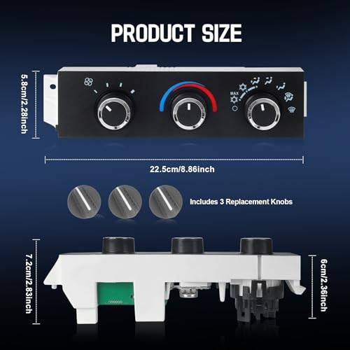 Front Climate Control Module Compatible with 1996-2020 Chevy Express 1500 2500