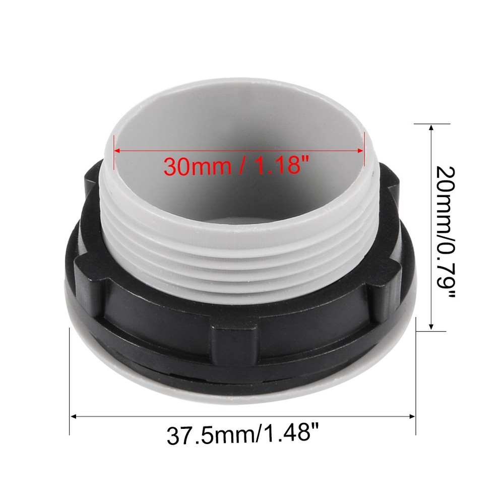 12Pack 30mm Black Gray Plastic Push Button Switch Hole Panel Plug