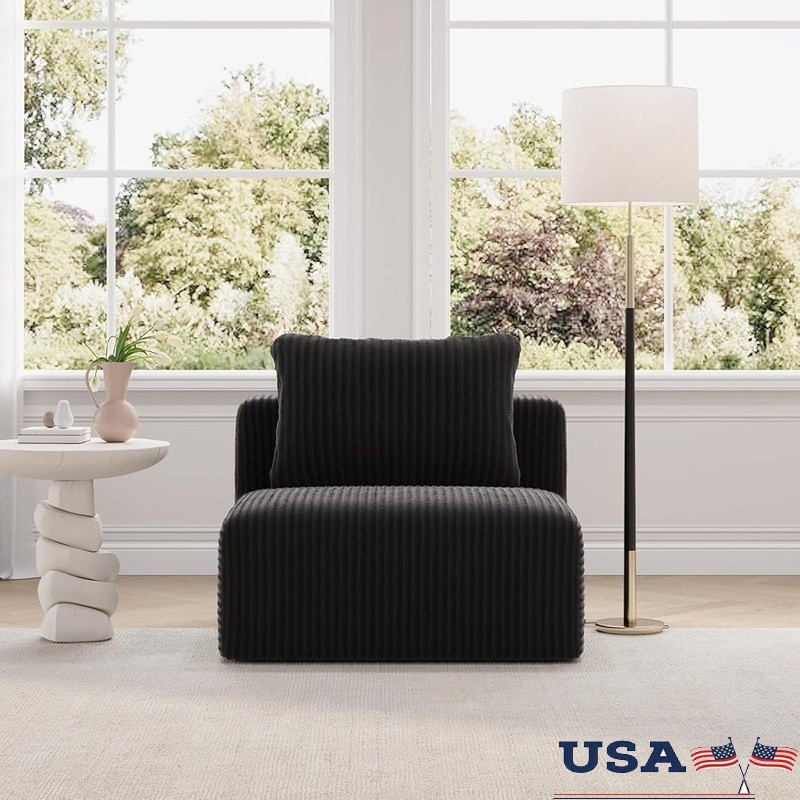 Modular Sectional Sofa Zero Assembly Lightweight Plush Smart Coil Support New