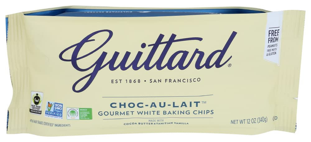 Baking Au Lait Chip, Vanilla, White Chocolate, 12 Oz