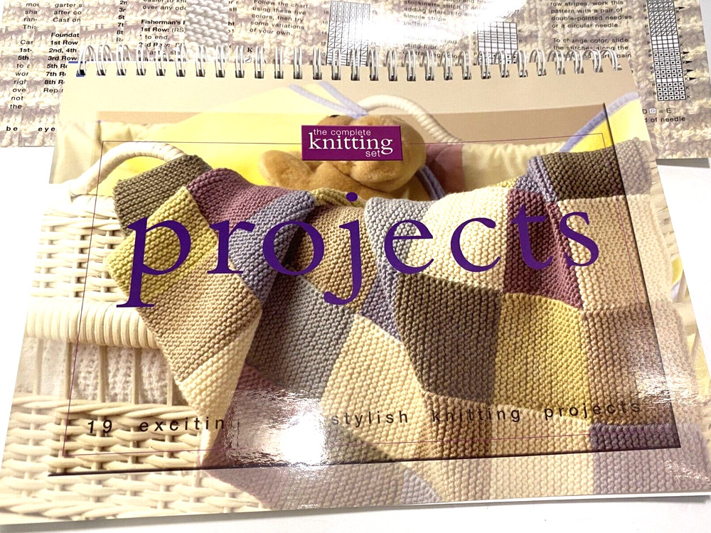 KNITTING TECHNIQUES, PROJECTS & STITCH CARDS ~ SPIRAL BOUND BOOKLETS