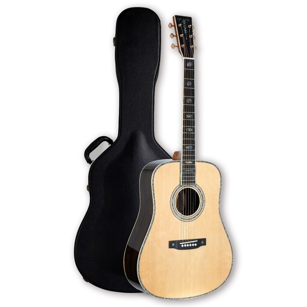 41'' Acoustic All Solid Guitar Solid A+Sitka Spruce Top Solid Palo Santo Back