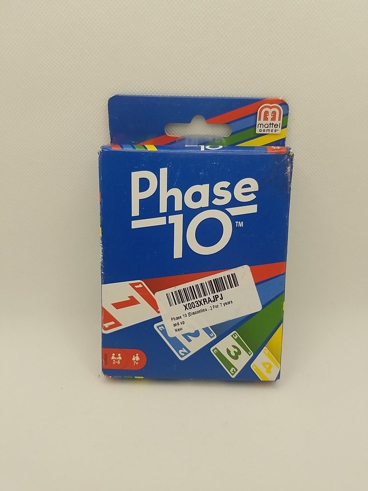 Mattel Phase 10 Card Game New Open Box