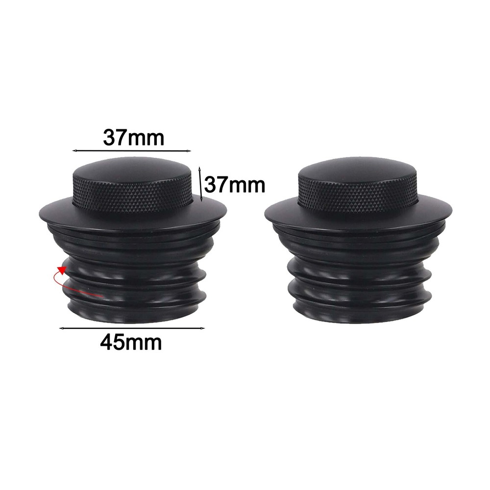 Left + Right Thread Flush Gas Cap Vented Tank Cap