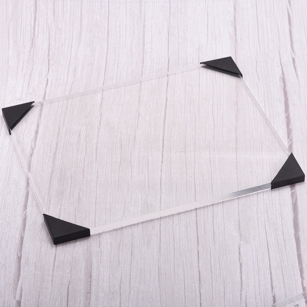 20Pcs Corner Protectors 6x65mm Plastic Triangle Corner Guards Cushion, Black