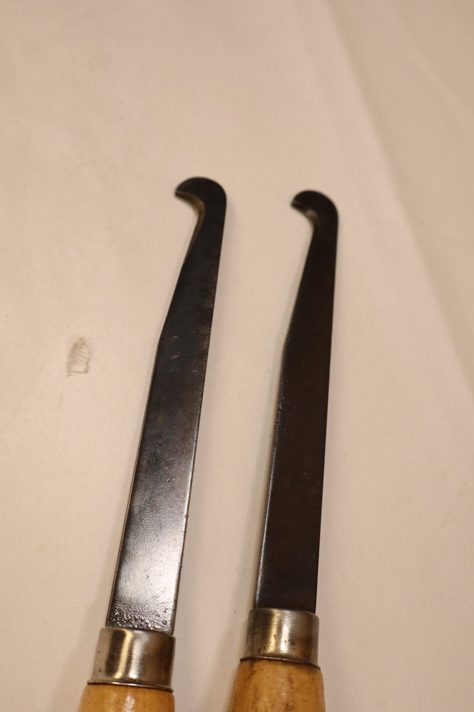 2 Carving Knives Hook Tip CA