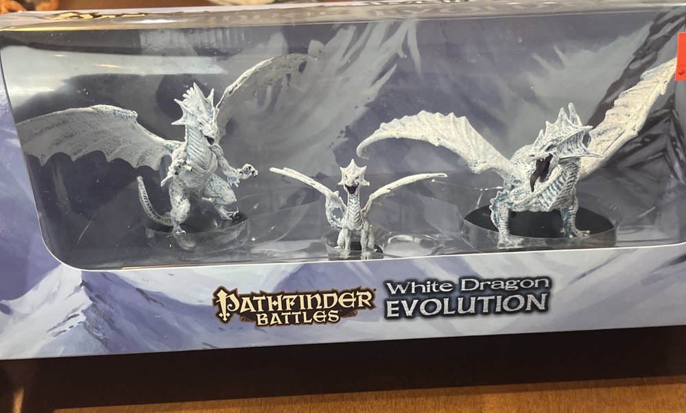 Pathfinder Battles White Dragon Evolution Boxed Set
