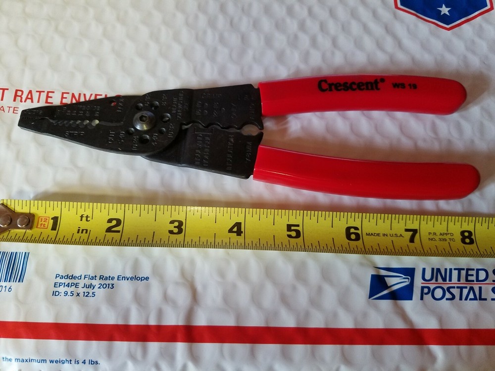 NEW Crescent WS19 8" Wire Strippers/Cutters