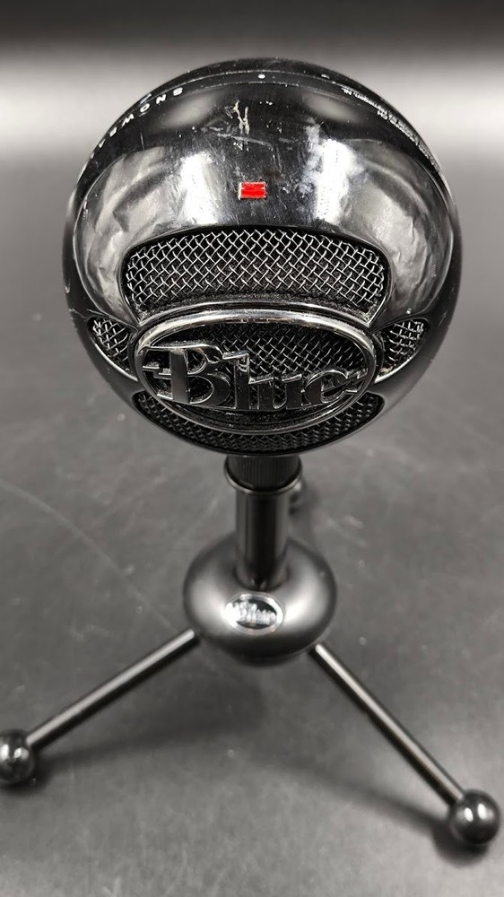 Blue Snowball USB Microphone Used Working Black