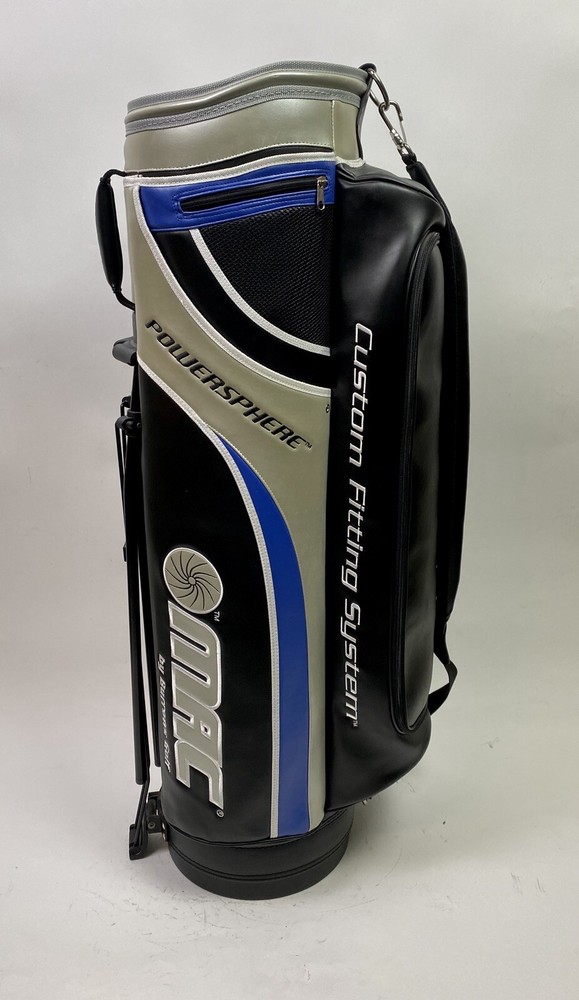 Burrows Golf MAC PowerSphere Custom Fitting System Stand Golf Bag Black/Blue