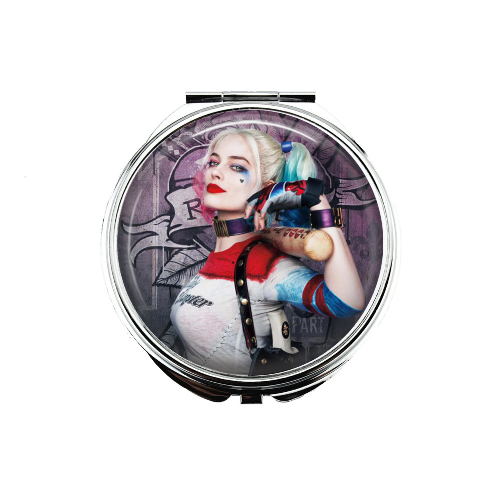 1 Harley Quinn Portable Makeup Compact Double Magnifying Mirror!