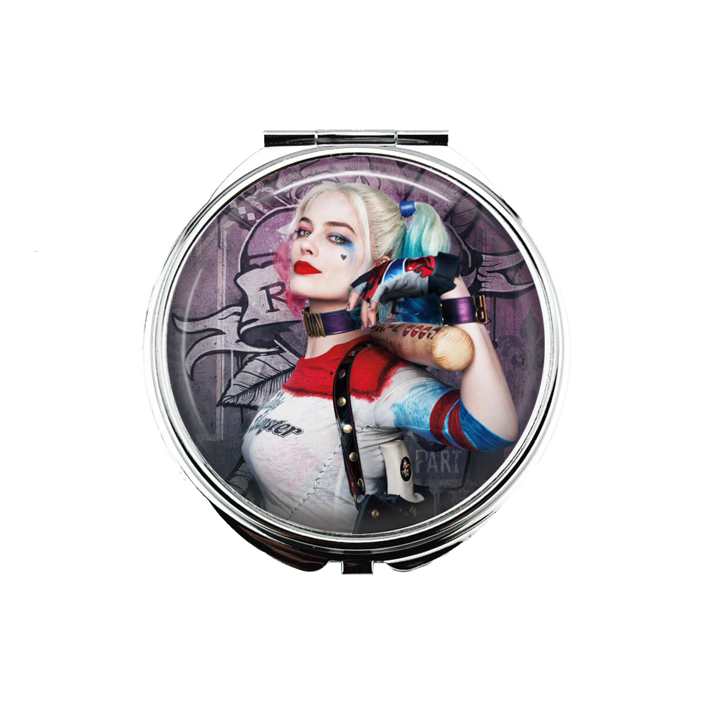 1 Harley Quinn Portable Makeup Compact Double Magnifying Mirror!