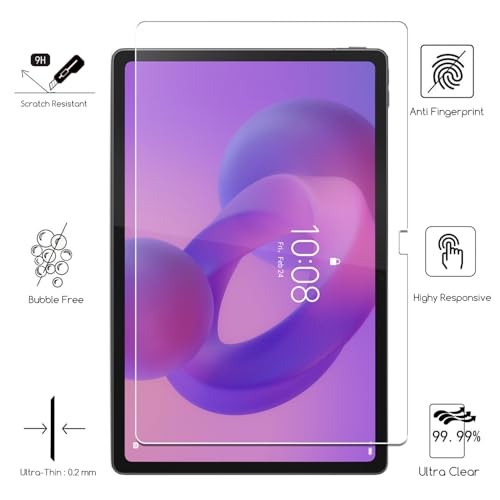 (2-Pack) Tempered Glass Screen Protector for 2025 New Lenovo Idea Tab Plus