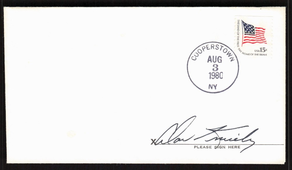 Alan Knicely Signed Baseball Postal Envelope Houston Astros Autograph