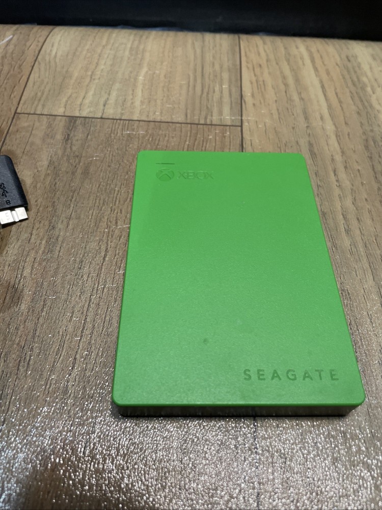 Xbox Seagate 2TB External Hard Drive Green (Untested)