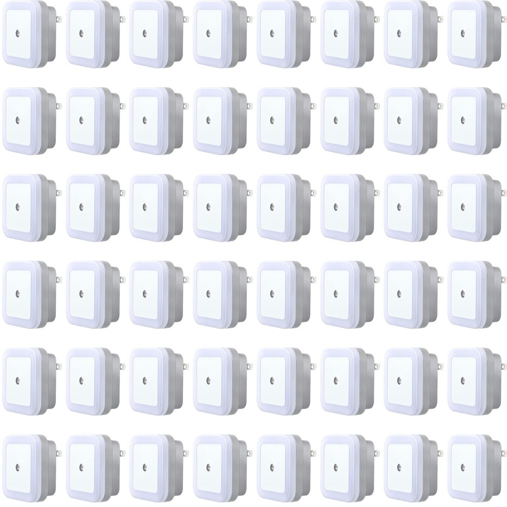 Tuanse 48 Pack LED Night Lights Plug into Wall Smart Sensor Sensor Automatic ...