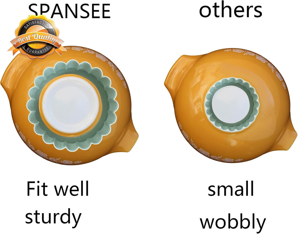 Display Stands for Mixing Bowls Stacking Rings Organizer 4 Pack