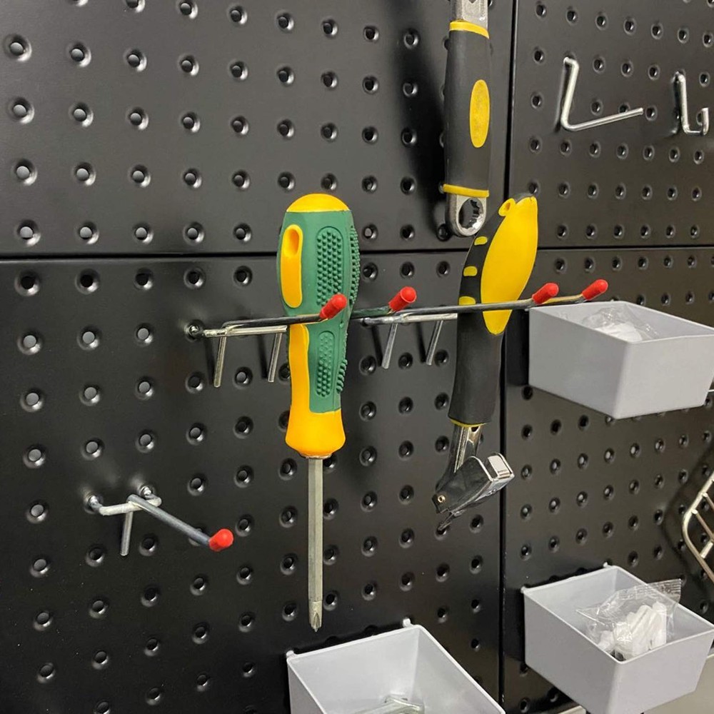 Pegboard Organizer Garage Storage - 48pcs Pegboard Hooks Set, Pegboard Tool O...