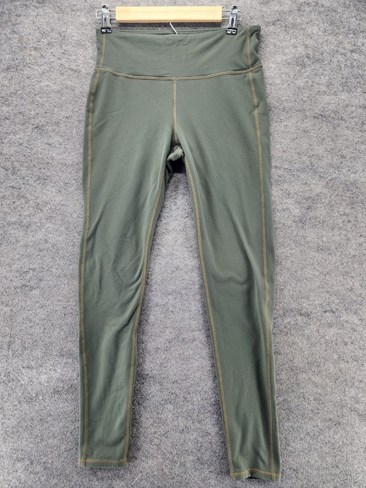 Athleta Leggings Womens Medium Green Ankle Pull On