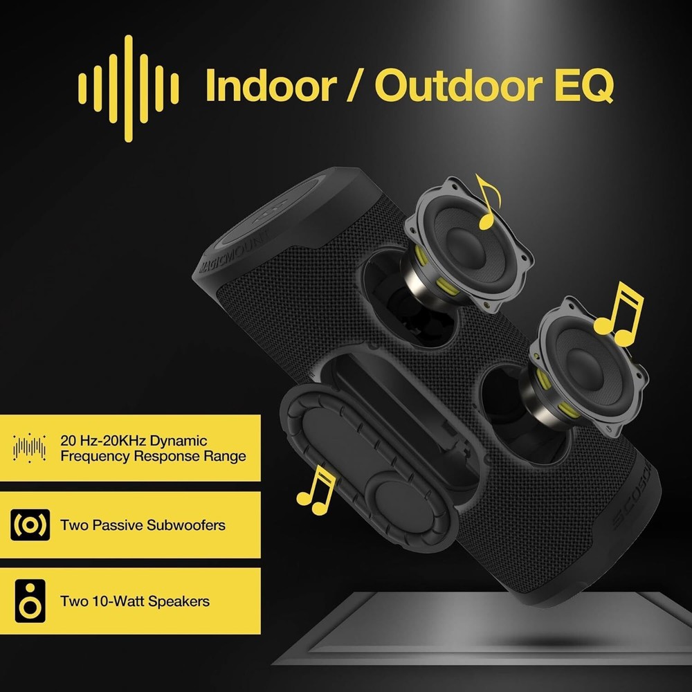 SCOSCHE Boombottle Speaker Black
