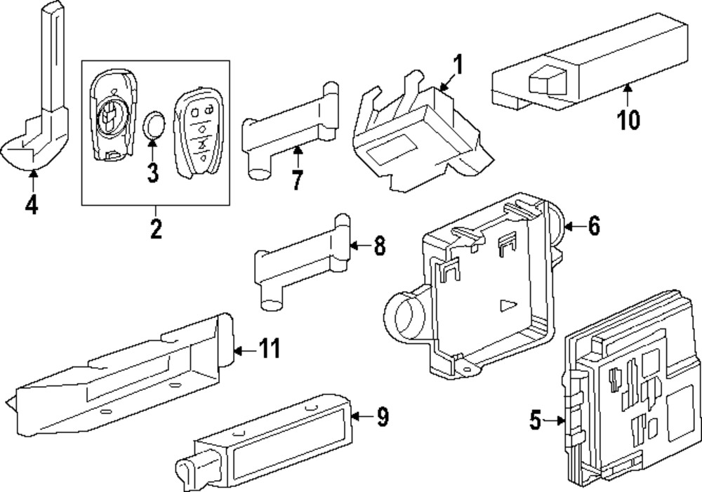 Genuine GM Transmitter 13548297