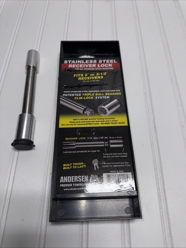 Andersen 3429 5/8" Receiver Lock - NEW