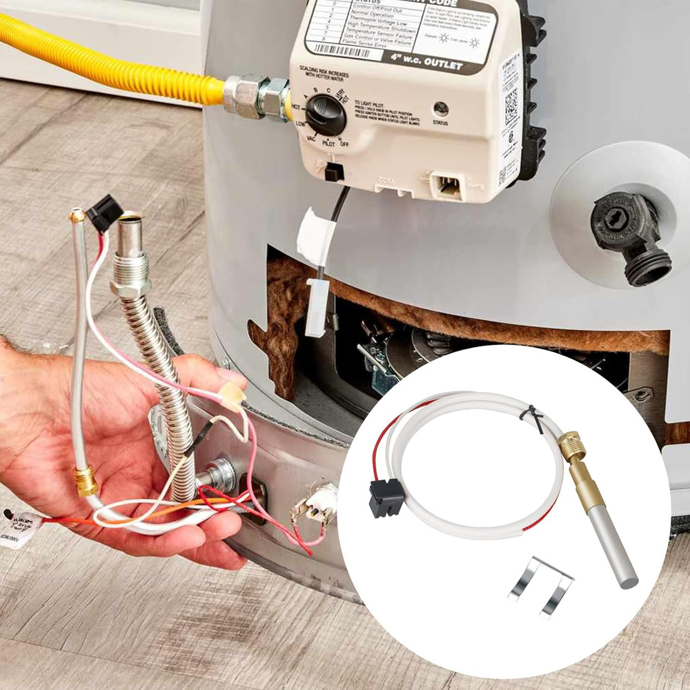 Water Heater Thermopile for Rheem, Ruud and Richmond, Compatible with Pilot Burn