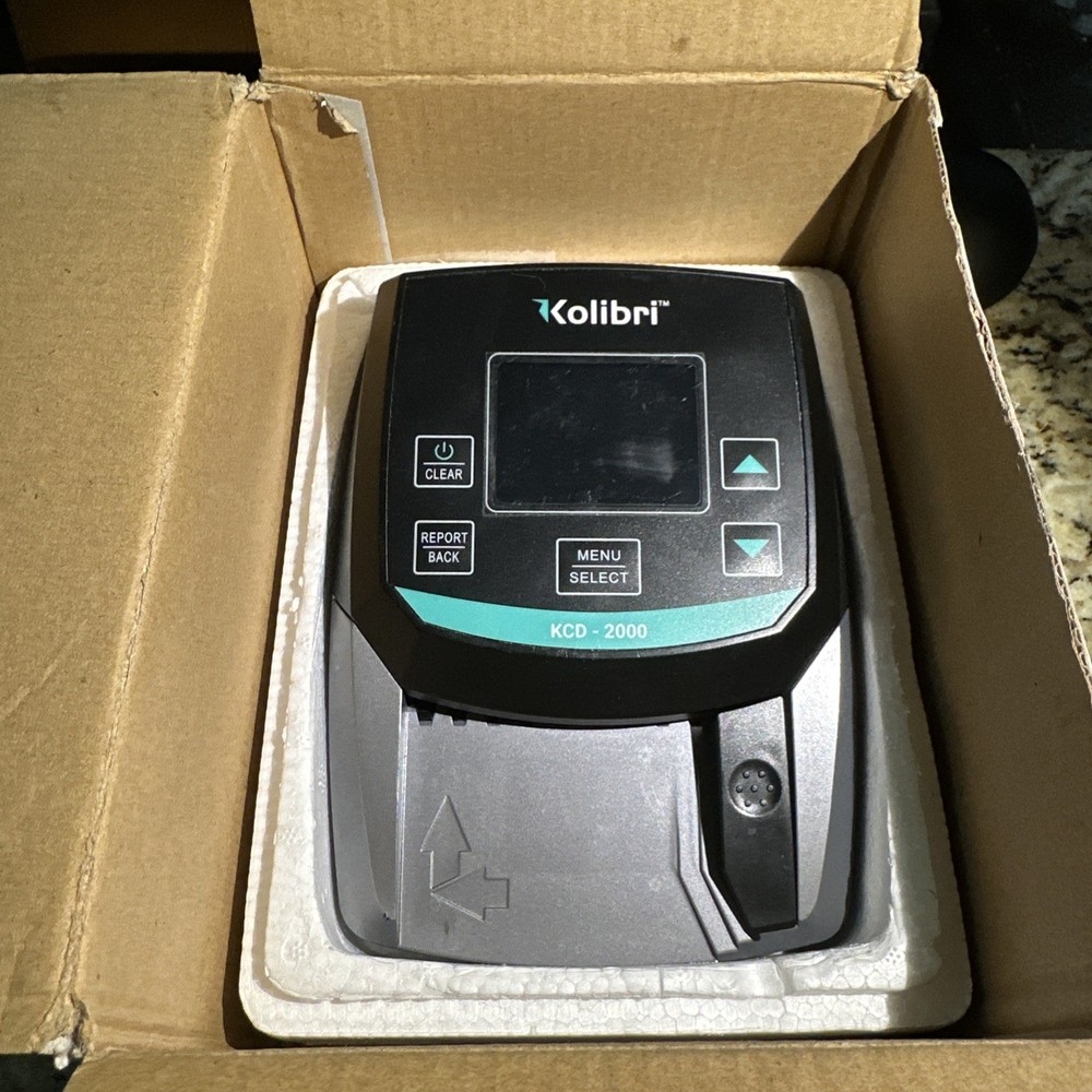 Kolibri KCD-2000 Advanced Counterfeit Bill Detector & Counter Pre Owned