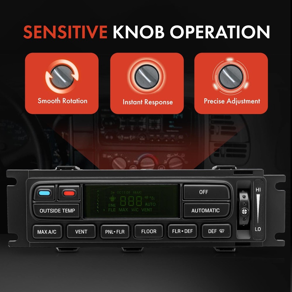 for Ford F-150 1997-2003 A/C Climate Control Module with Automatic A/C Controls