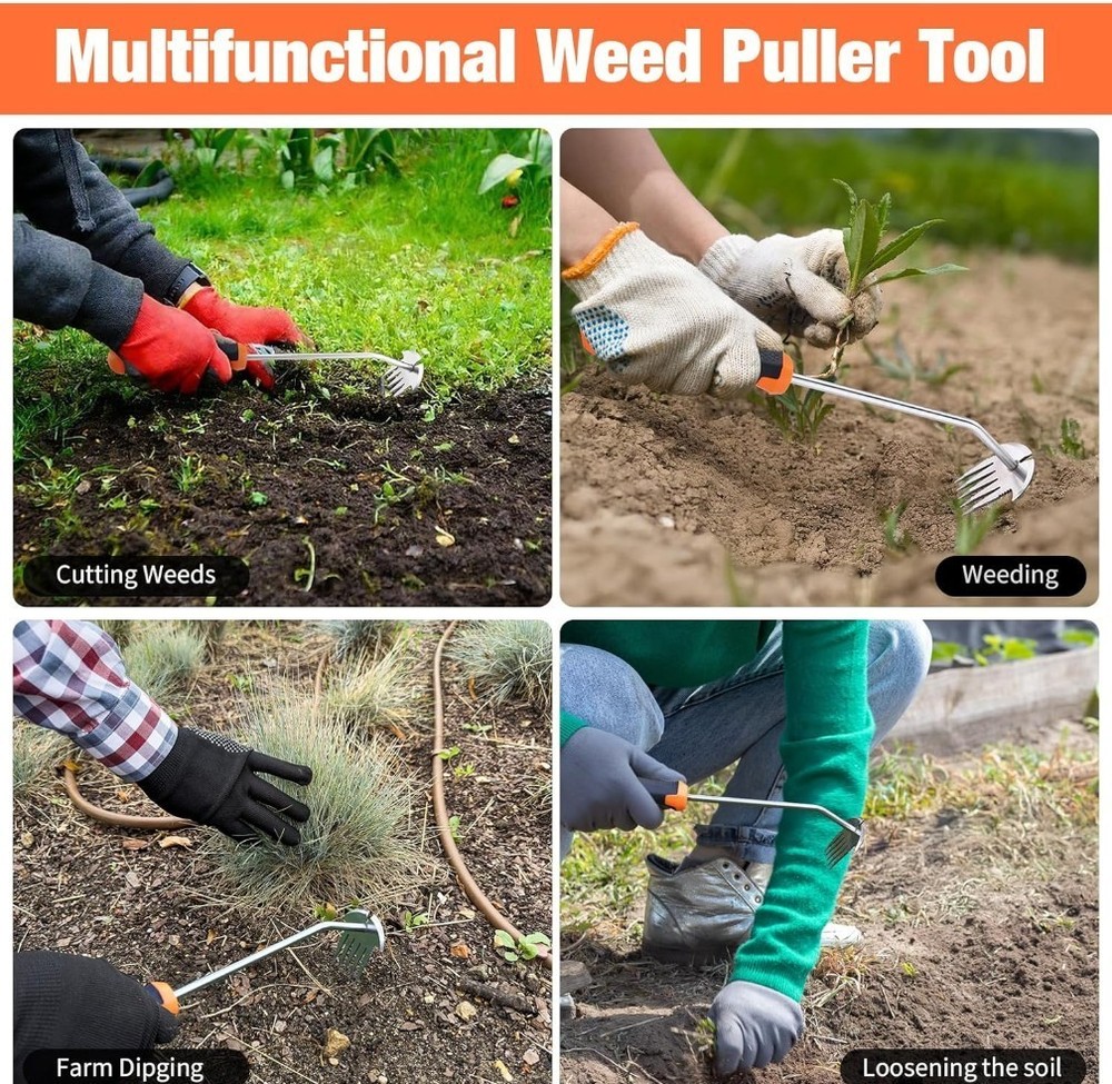 12" Garden Weeder Tool