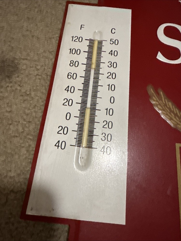 Vintage Tin Winston Select Cigarettes Thermometer Missing Therm