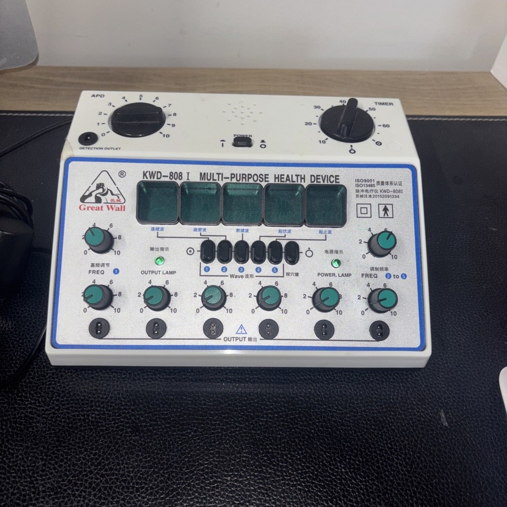 Electric Acupuncture Stimulator Machine Set Massage Device 6 Outputs Patch