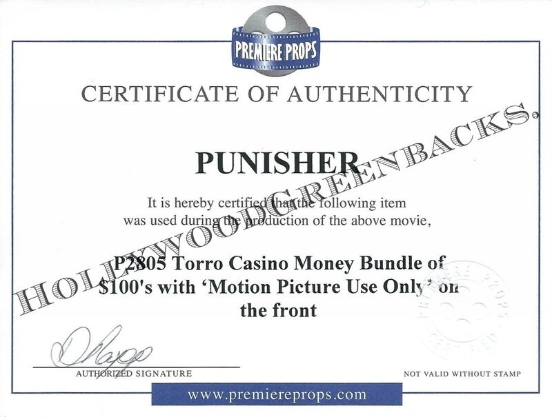 The Punisher - $100 Dollar Bill Type B