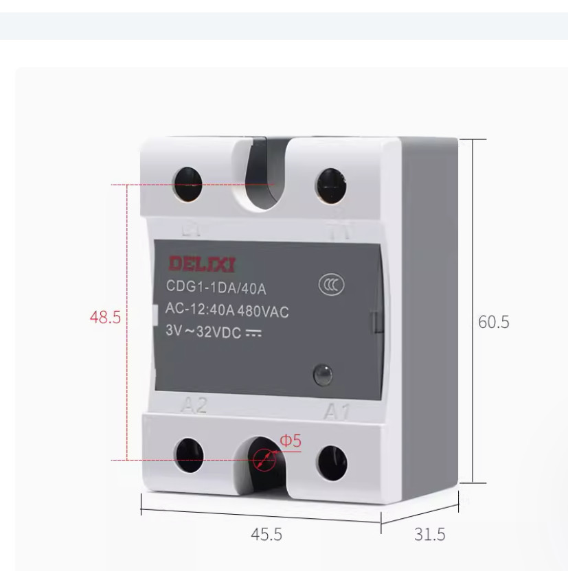1PC NEW DELIXI CDG1 series Solid-state relay CDG1-DA/10A #LL